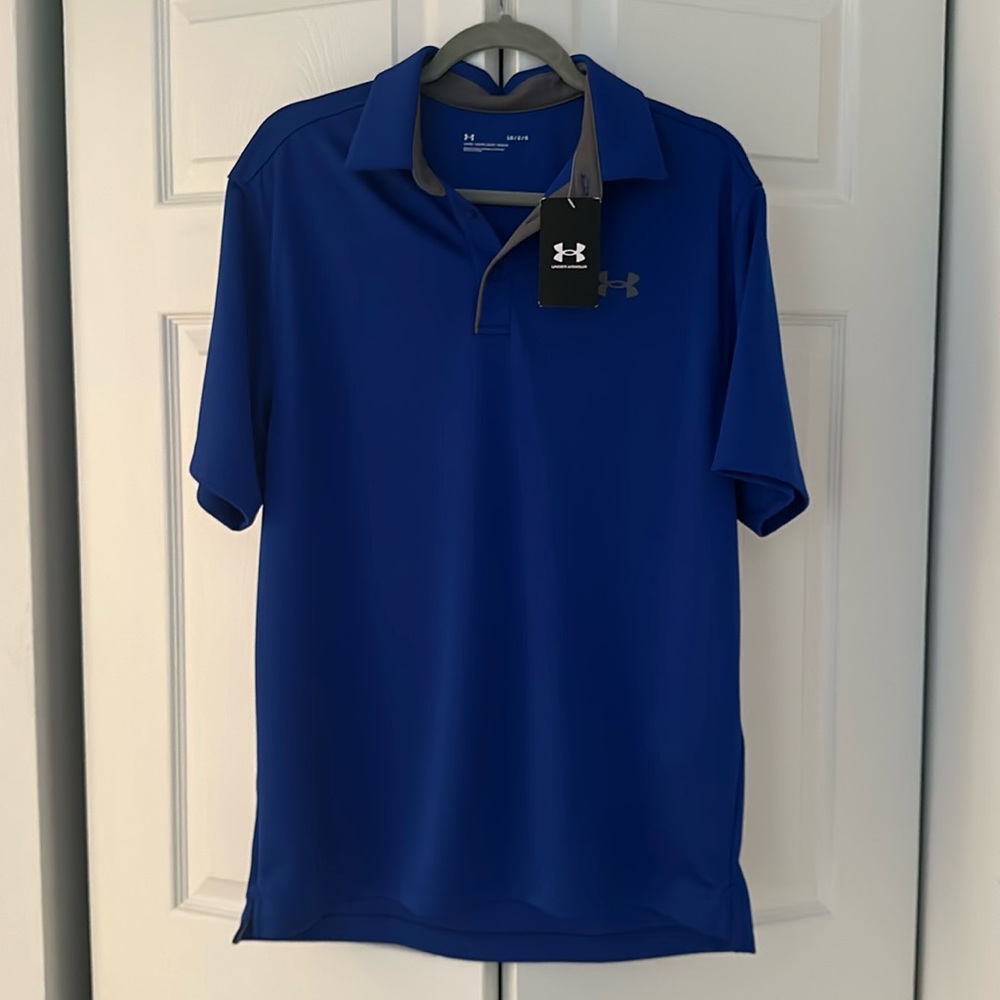 Blue Under Armour polo